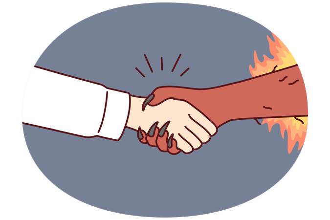 Dangerous business arrangement  Illustration