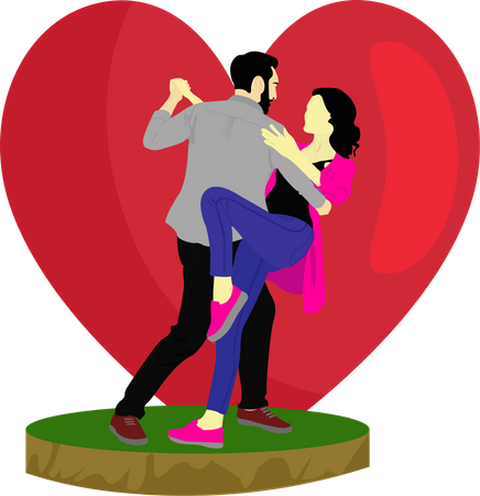 Danse de la Saint-Valentin  Illustration
