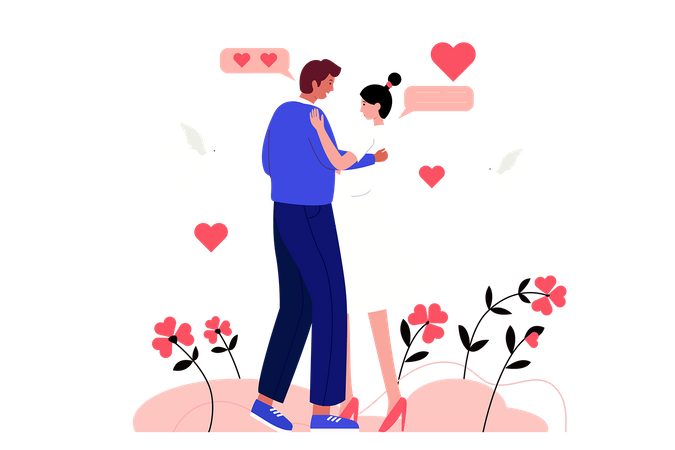 Danse en couple  Illustration