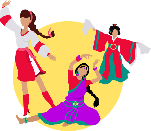 Danse folklorique  Illustration