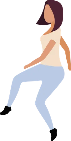 Femme qui danse  Illustration