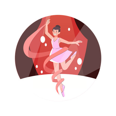 Danseuse de ballet  Illustration