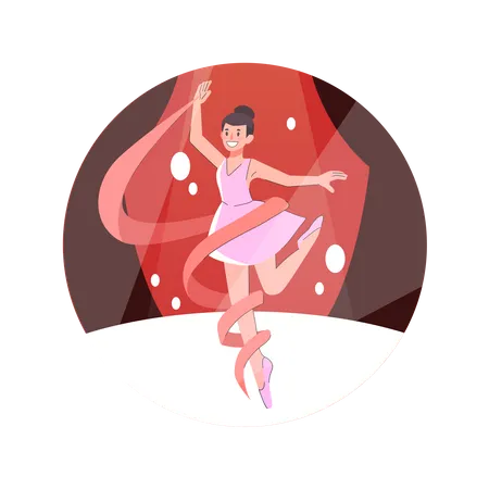 Danseuse de ballet  Illustration