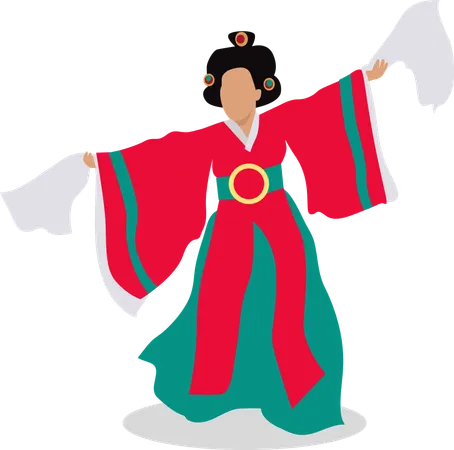 Danseuse orientale  Illustration