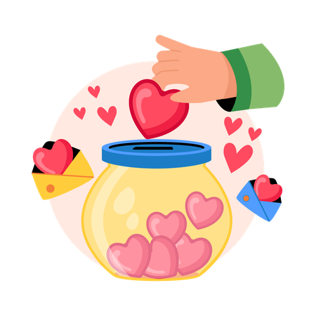 Dar amor  Ilustração