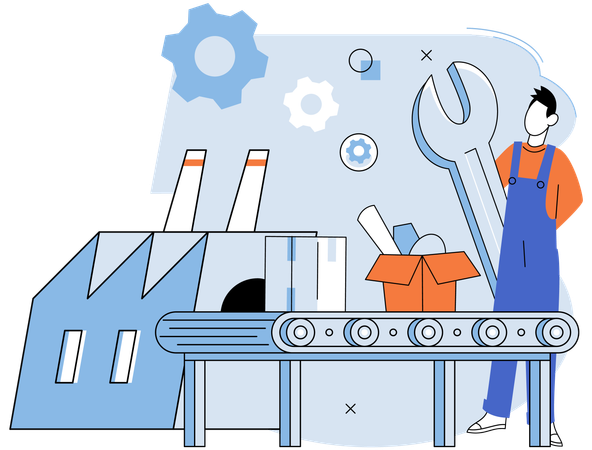 Das Erkennen von Mustern in Produktionsdaten kann zur Prozessoptimierung führen  Illustration