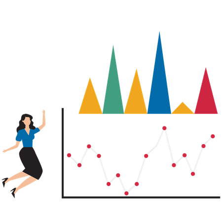 Das Wachstum des Unternehmens hat zu höheren Gewinnen und Umsätzen geführt  Illustration