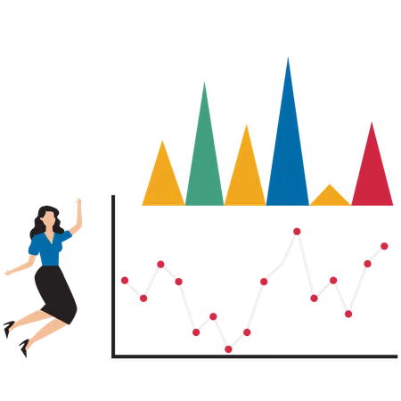 Das Wachstum des Unternehmens hat zu höheren Gewinnen und Umsätzen geführt  Illustration