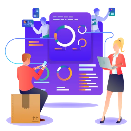 Dashboard-Analyse  Illustration