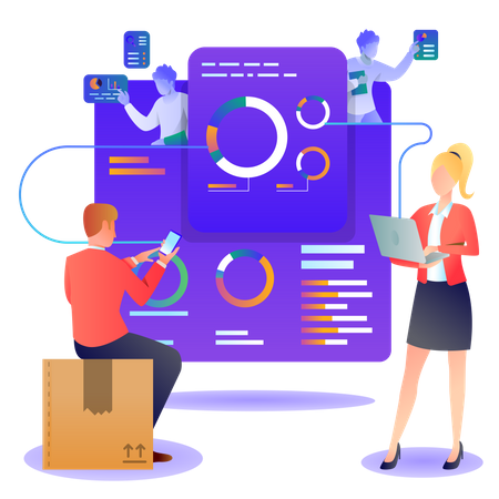 Dashboard Analytics  Illustration