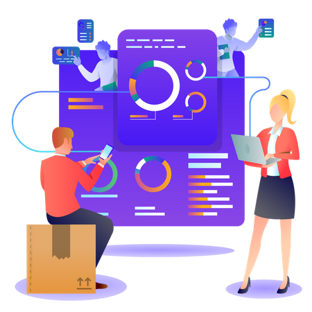 Dashboard Analytics  Illustration