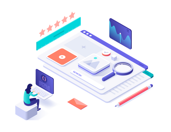 Dashboard development  Illustration