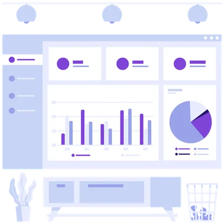 Dashboard, finance, money, web, webiste, tab  Illustration