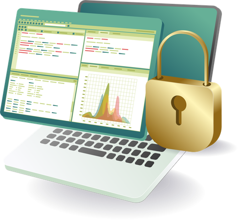 Dashboard for Analyzing Computer Security Data  Illustration