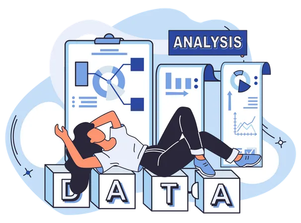Big Data Analysis Process Of Analyzing Large And Complex Data Sources To Identify Trends Customer Behavior Patterns And Market Preferences To Make More Effective Business Decisions Data Exploration Illustration