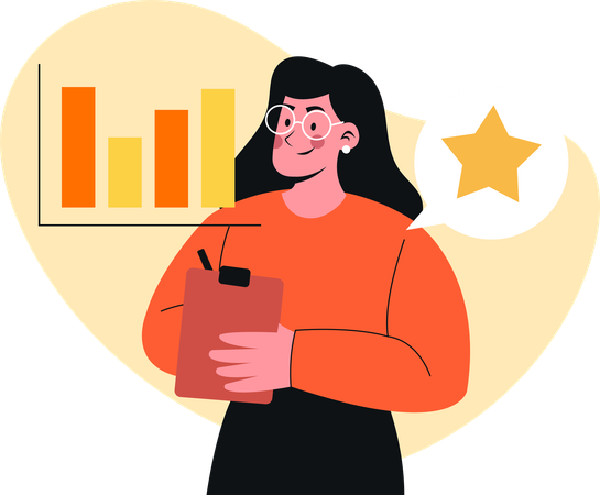 Data Analysis and Progress Tracking through Engaging Visuals  Illustration