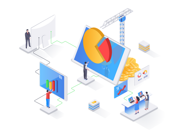 Data analysis and strategy planning  Illustration