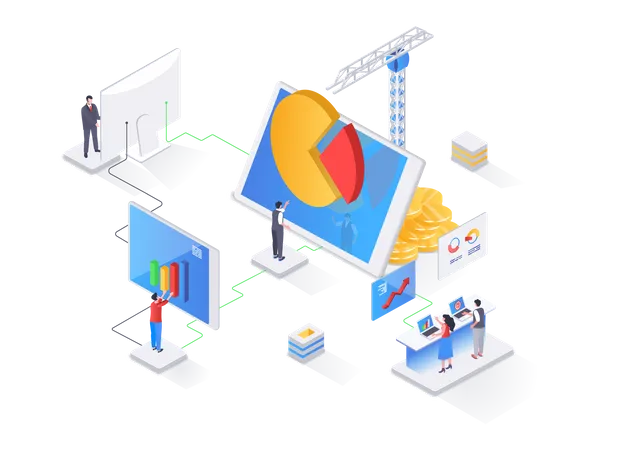 Data analysis and strategy planning  Illustration