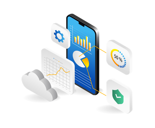 Data analysis app  Illustration