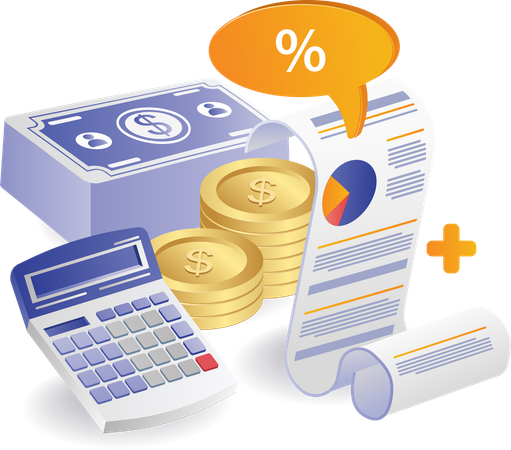 Data analysis business financial results  Illustration