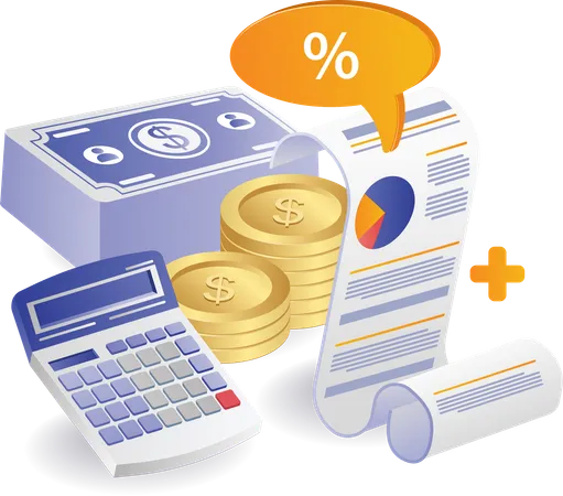 Data analysis business financial results  Illustration