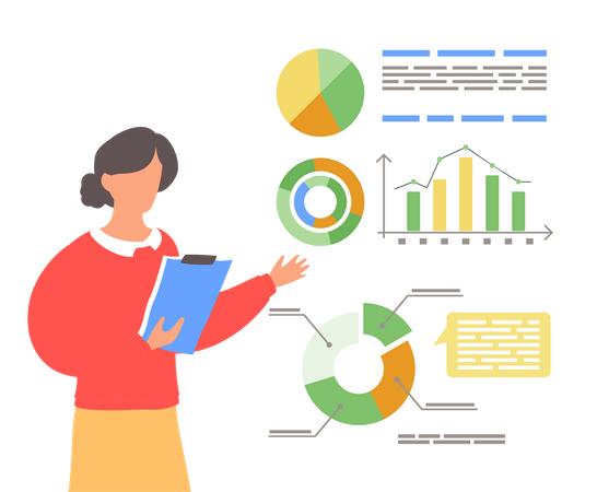 Data Analysis by employee Illustration