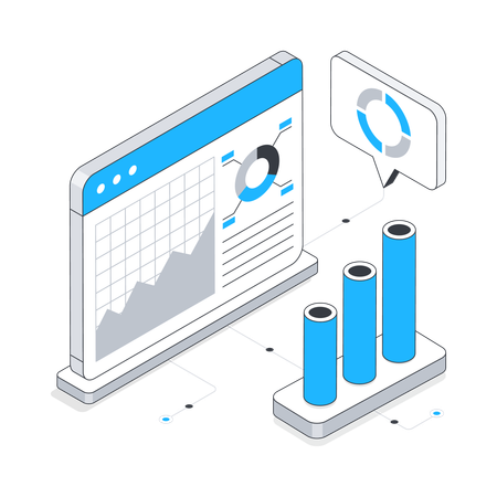 Data analysis Dashboard  Illustration