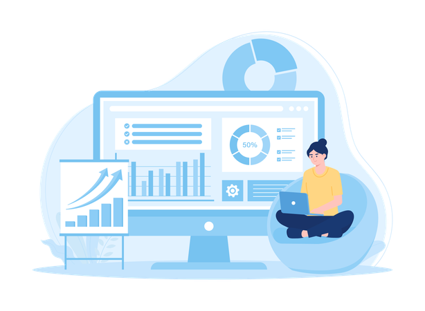 Data Analysis For Businesses  Illustration