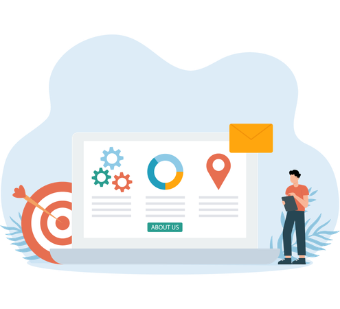 Data Analysis of information done by employee  Illustration