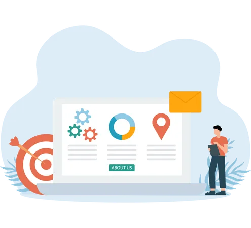 Data Analysis of information done by employee  Illustration