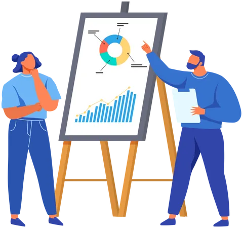 Data analysis research statistics  Illustration