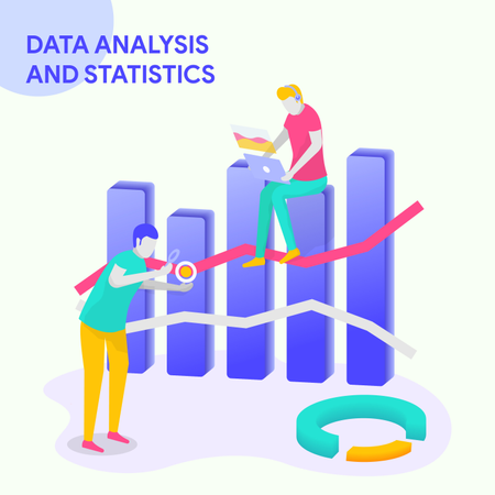 DATA ANALYSIS & STATISTICS Illustration