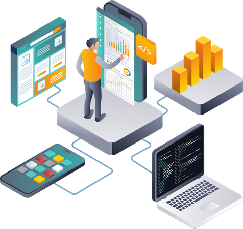 Data Analysis Strategies for Web Application Development  Illustration