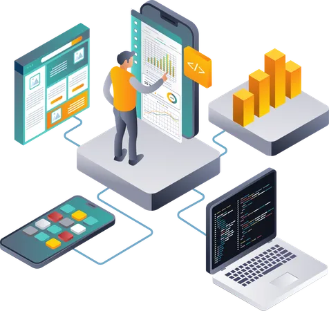 Data Analysis Strategies for Web Application Development  Illustration