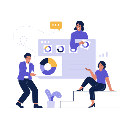 Data analyst business  Illustration