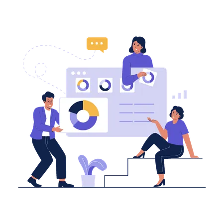 Data analyst business  Illustration