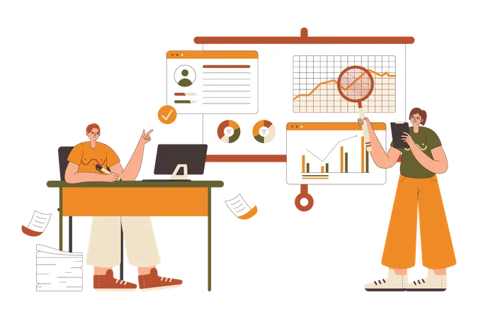 Data Analyst: Collect The Data  Illustration