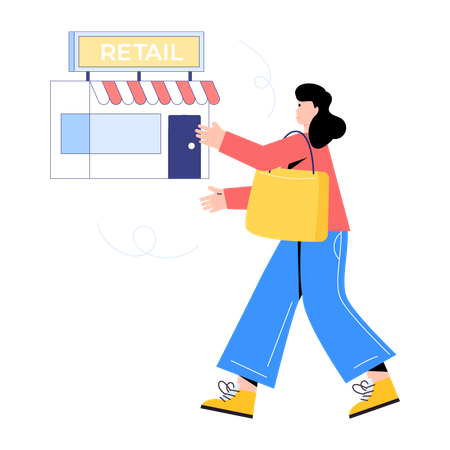 Retail Shop  Illustration