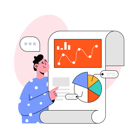 Data Analytics Report Illustration