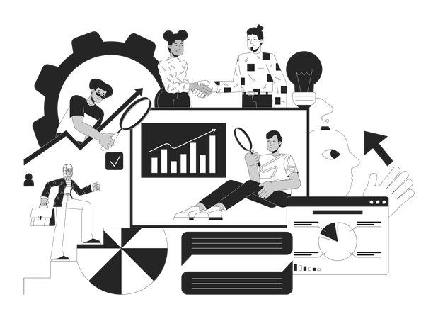 Data analytics service  Illustration