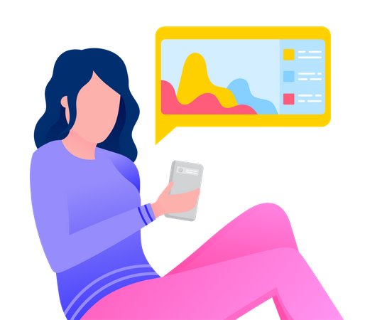 Data analyze on screen  Illustration