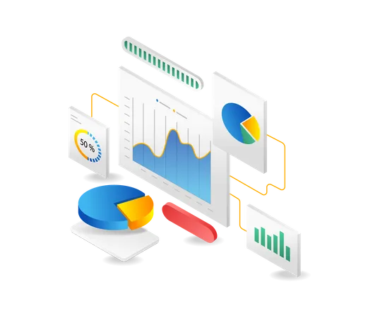 Data Analyzer Screen  Illustration