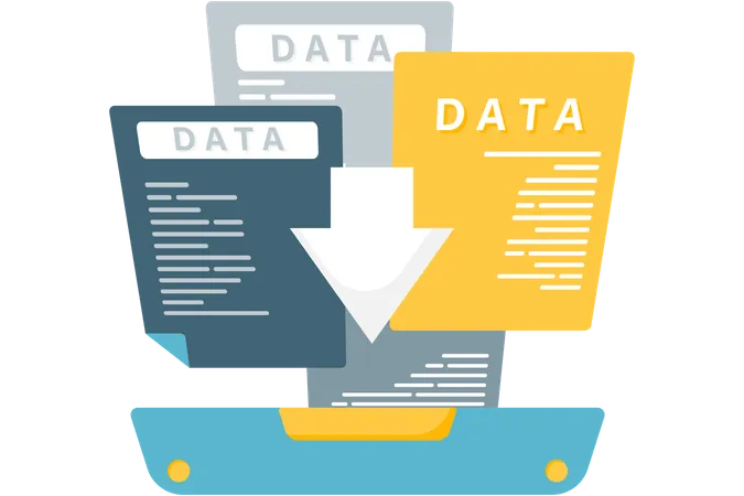 Data And Document Backup  Illustration