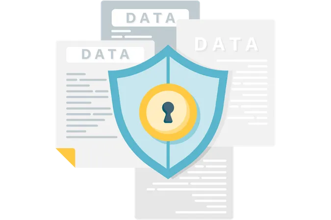 Data And Document Protection  Illustration