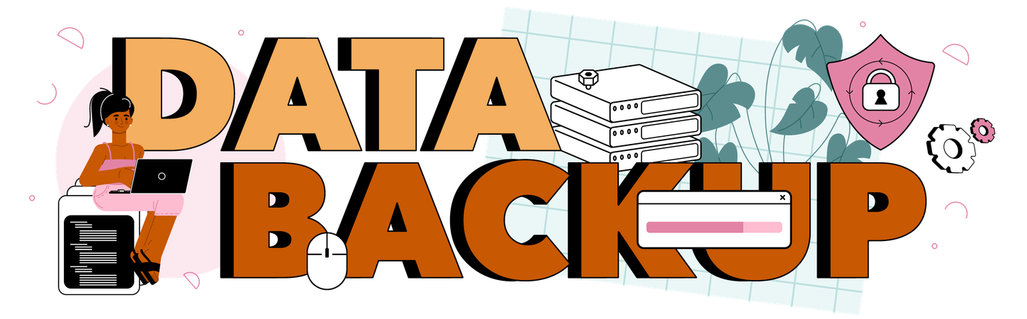 Data backup  Ilustración