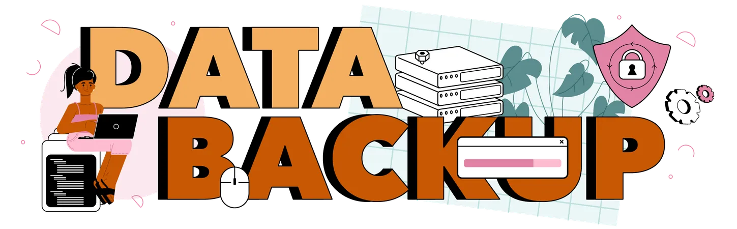 Data backup  Ilustración