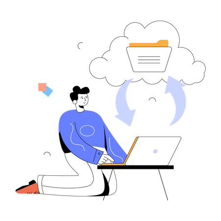 Data Backup  Illustration