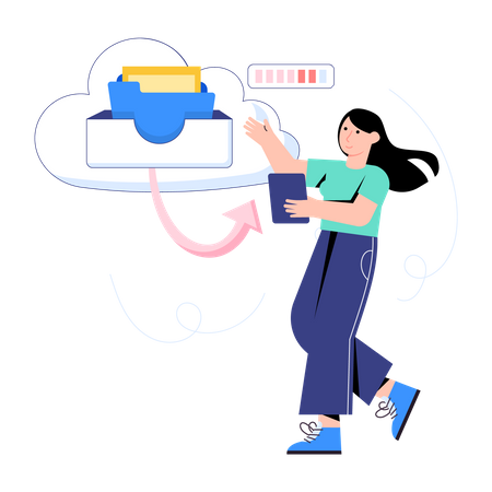 Data Backup  Illustration