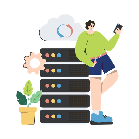 Data Backup  Illustration