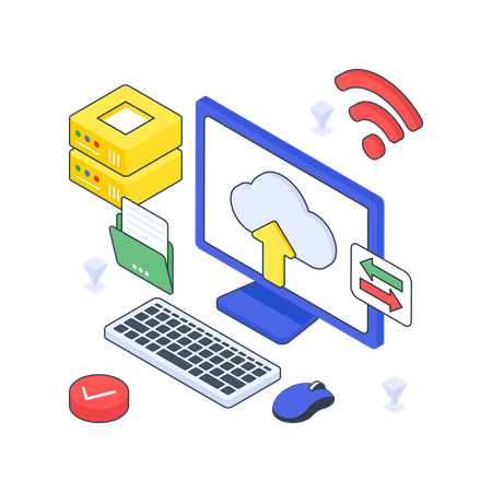 Data Backup  Illustration